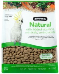 ZuPreem Naturals Large Bird Food 3 lbs