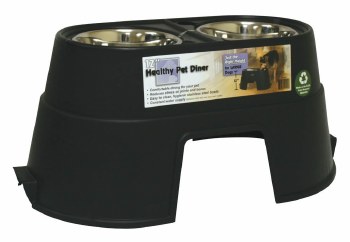 Our Pets Healthy Pet Diner, 12", Black