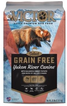 Victor Yukon River Salmon and Sweet Potato Recipe Grain Free Dry Dog Food 30 lbs