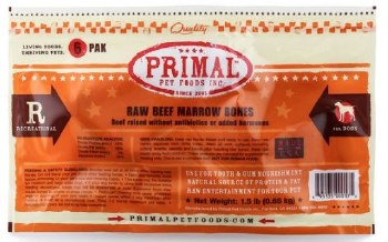 Primal Raw Beef Marrow Bone, 6 count, 2in