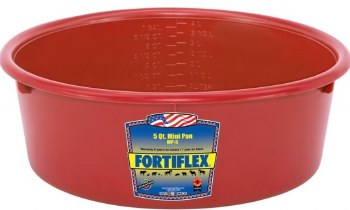 FortiFlex Mini Pan Feeder, Red, 5Qt