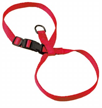 Hamilton Adjustable Figure 8 Puppy or Cat Harness, 3/8 inch, Red, Lg