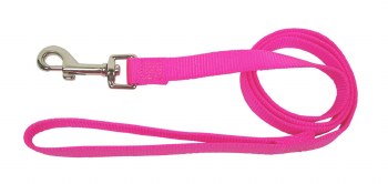 Hamilton Single Thick Nylon Dog Lead with Swivel Snap, 1 inch thick x 6ft long, Hot Pink