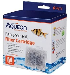 Aqueon Replacement Filter Cartridges, Medium, 6 count