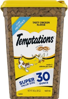 Whiskas Temptations Tasty Chicken Flavor Cat Treats 30oz