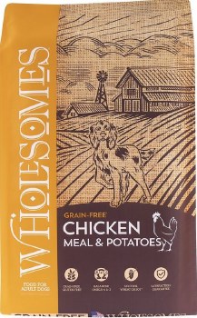 Wholesomes Chicken Meal and Potato Recipe Grain Free Dry Dog Food 35lb