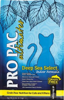Pro Pac Ultimates Deep Sea Select Recipe with Whitefish Grain Free Indoor Dry Cat Food 5lb