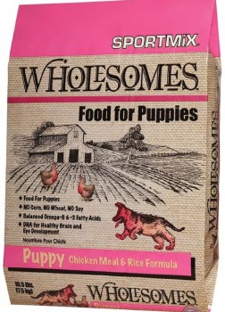 Wholesomes Chicken and Rice Puppy, Dry Dog Food, 16.5lb