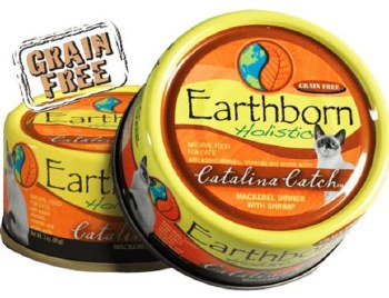 Earthborn Holistic Catalina Catch Recipe with Shrimp and Mackerel Grain Free Canned Wet Cat Food 5.5oz