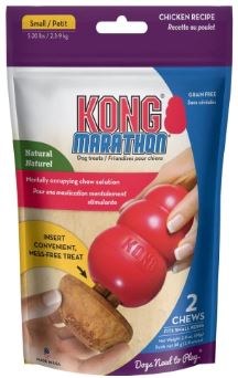Kong Marathon Chew Dog Treat, Chicken, Small, 2 count