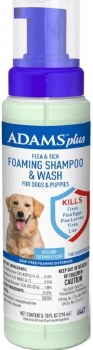 Adams Plus Flea & Tick Foaming Shampoo for Dogs