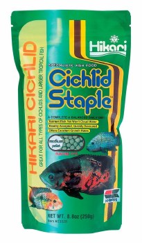 Hikari Cichlid Staple Medium Pellets Fish Food 8.8oz