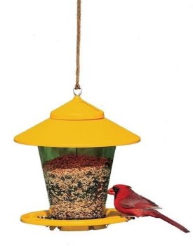 Audubon Granary Wild Bird Feeder, Assorted Colors, 4lb Capacity