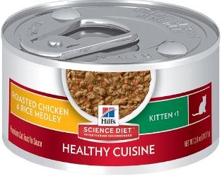 Hills Science Diet Kitten Formula with Chicken and Rice Canned Wet Cat Food 2.8oz