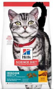 Hills Science Diet Adult 1-6yr Indoor Formula with Chicken Dry Cat Food 7lb