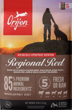 Orijen Grain Free Regional Red, Dry Dog Food, 13lb