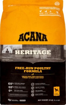 Acana Free Run Poultry, Grain Free, Dry Dog Food, 25lb