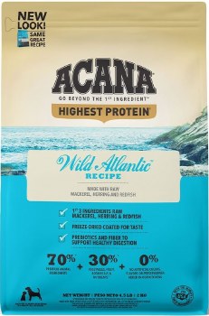 Acana Regionals Wild Atlantic Formula with Mackerel and Herring Grain Free, Dry Dog Food, 4.5lb