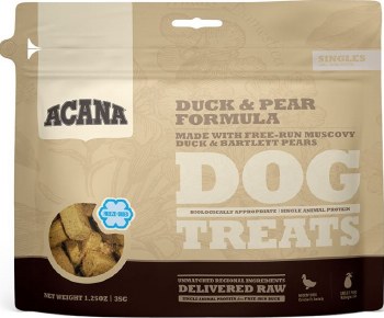 Acana Singles Limited Ingredient Diet Duck and Pear Formula, Dog Treats, 1.25oz
