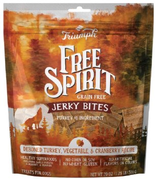 Triumph Grain Free Turkey Pea & Berry Recipe Jerky Dog Treats 24oz