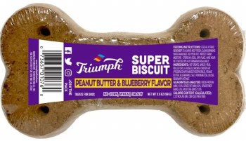 Triumph Super Single Biscuit Peanut Butter Flavor Dog Treat 3.5oz
