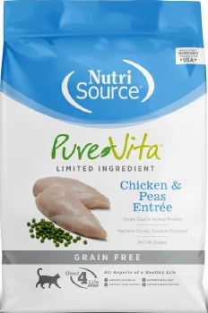 Pure Vita Grain Free Chicken Entree Dry Cat Food 15lb