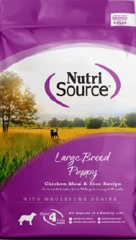 NutriSource Large Breed Puppy Chicken and Rice Formula, Dry Dog Food, 1.5lb