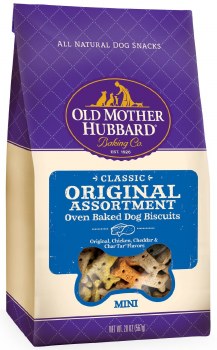 Old Mother Hubbard Classic Original Assortment Mini Biscuits Baked Dog Treats, Dog Biscuits, 20oz
