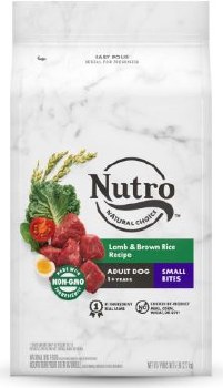 Nutro Small Breed Bites Adults, Dry Dog Food, Lamb and Brown Rice Recipe, 5lb