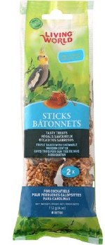 Living World Cockatiel Honey Sticks 2 pack 4oz