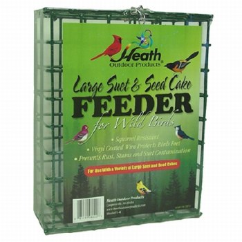 Heath Mfg Suet Seed Cake Feeder, Large