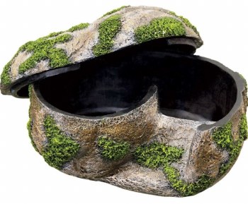 Zilla Rock Lair Naturalistic Reptile Hideaway and Terrarium Accessory, Medium