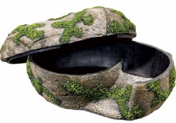 Zilla Rock Lair Naturalistic Reptile Hideaway and Terrarium Accessory, Large