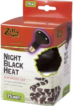 Zilla Incandescent Night Black Heat Spot Reptile Bulb 75W