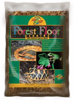 Zoo Med Lab Forest Floor Natural Cypress Mulch Reptile Bedding, 4qt