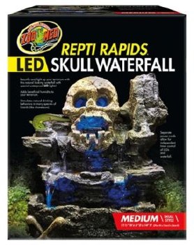 Zoo Med Lab Repti Rapids LED Skull Terrarium Waterfall Kit, Medium