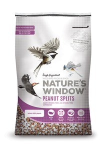 Natures Window Peanut Splits, Wild Bird Seed, 30lb