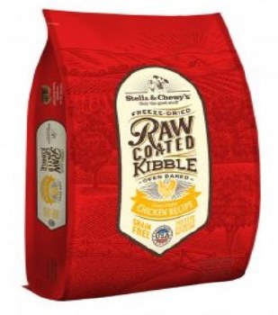 Stella & Chewy's Freeze Dried Raw Coated Cage Free Chicken Recipe Grain Free Dry Dog Food 22lb