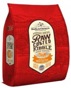 Stella & Chewy's Freeze Dried Raw Coated Grass Fed Beef Recipe Grain Free Dry Dog Food 22lb