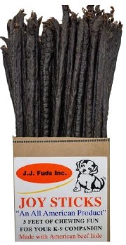 JJFuds Joy Stix Beef and Bacon Rawhide, Dog Treat, 36 inch