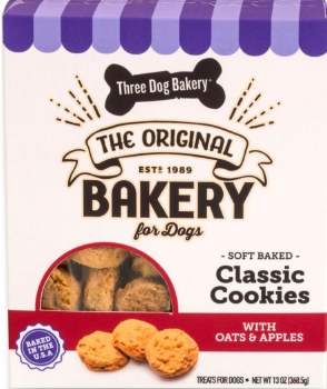 Three Dog Bakery Soft Baked Classic Cookies with Oats & Apples, 13oz