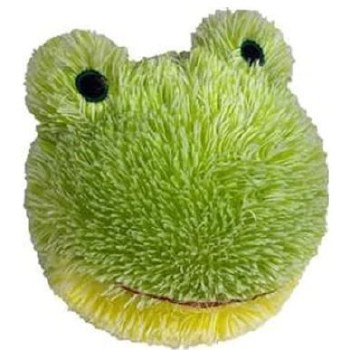 Petlou Plush Frog Dog Toy, Green, 4 inch