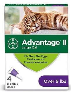 Bayer Advantage II Large Cats over 9lb 2 Month Supply