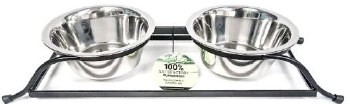 Advance Pet Iron Double Diner Stainlees Steel Dish 1Pt