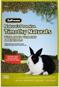 Zupreem Timothy Hay Naturals Rabbit Food, 5lb