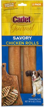 Cadet Gourmet Savory Chicken Rolls Dog Treats 2 count