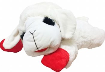 Multipet Lamb Chop Plush Toy, White, 24 inch