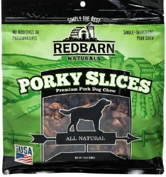 Redbarn Naturals Porky Slices Chew, Bagged, Dog Treats 1.5lb