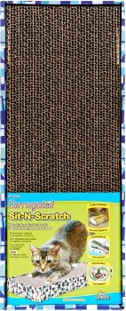 Ware Corrugated Sit-N-Scratch, Cardboard, Cat Furniture Scratchers, 19.5 inch x 7.75 inch x 2.25 inch, Regular