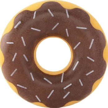 Zippy Paws ZippyTuff Donut Chocolate, Brown, Dog Toys, Small